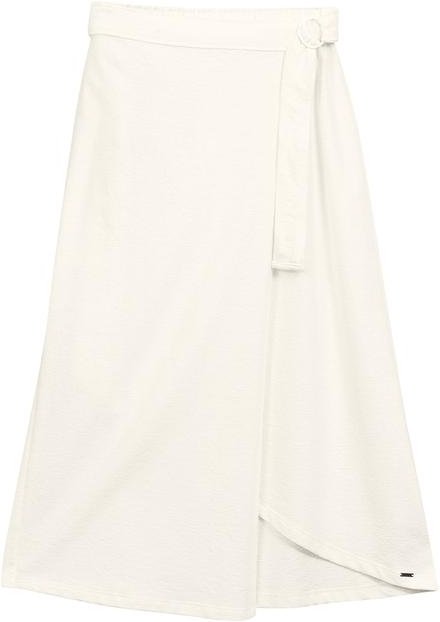 Saia Feminina Transpassada Bege