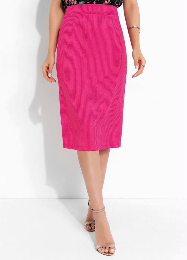 Saia Lápis Rosa Pink