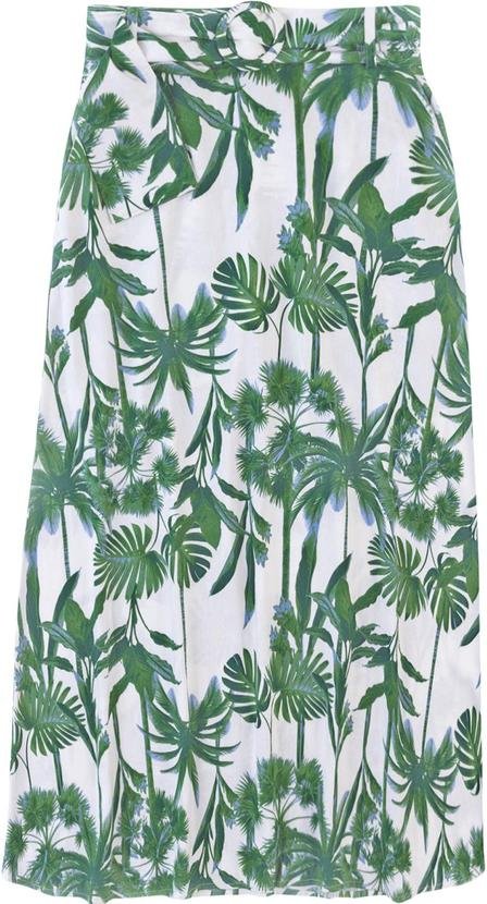 Imagem principal Saia Mídi Evasê Tropical Verde Malwee Malwee