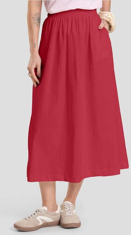 Imagem principal Saia Midi Feminina em Sarja Vermelho Dianna Dianna