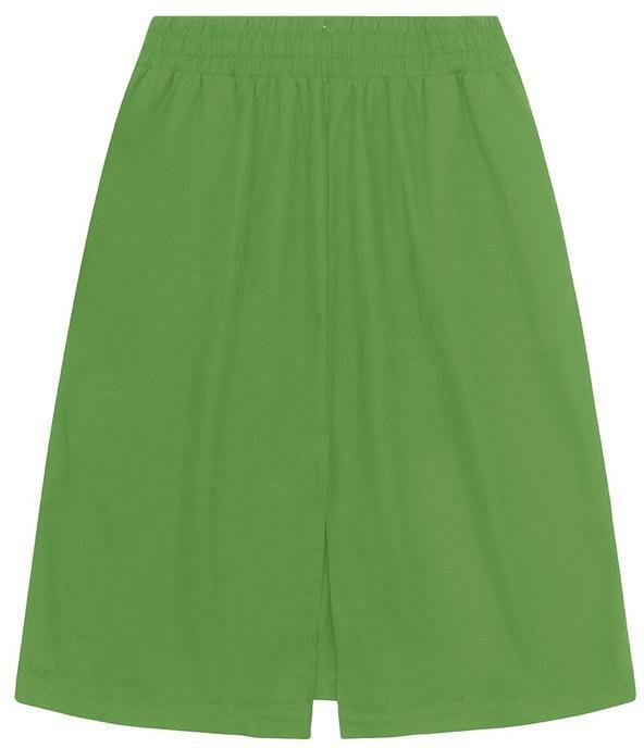 Saia Midi Plus Size Verde
