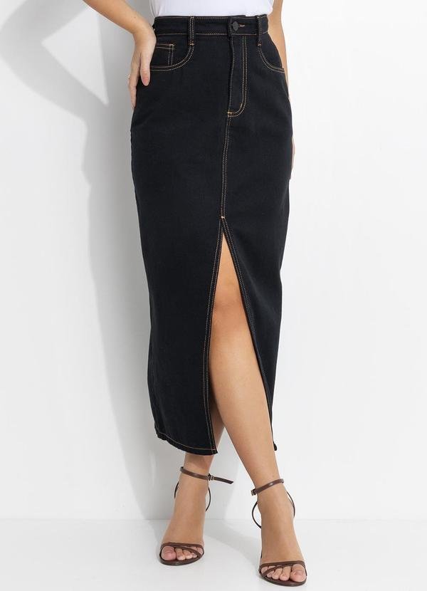 Imagem principal Saia Preto em Jeans Quintess Quintess