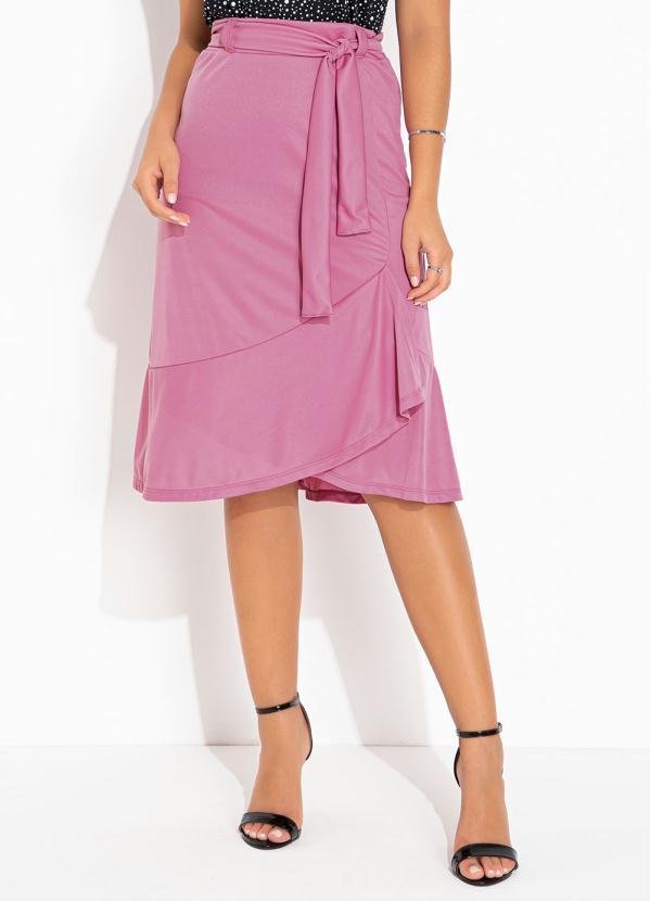 Imagem principal Saia Rosa com Babado Rosalie Rosalie