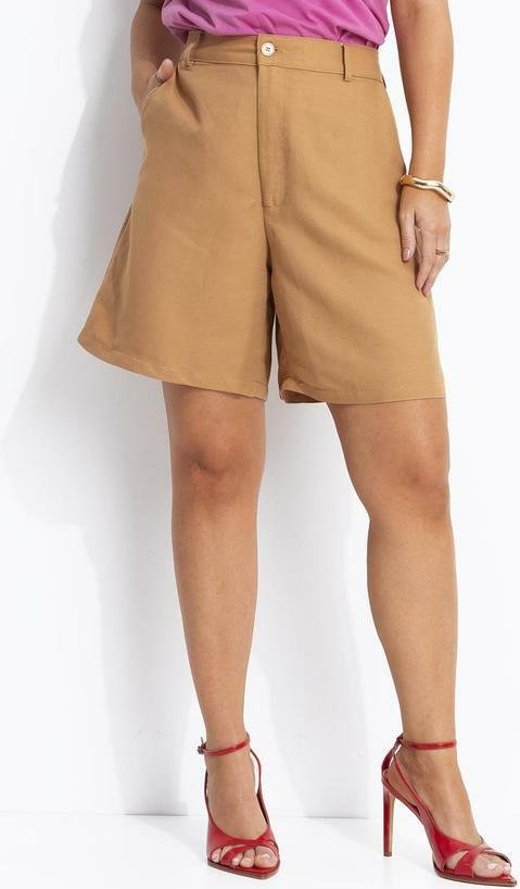 Imagem principal Bermuda Linho Viscolinho Marrom Colcci Colcci