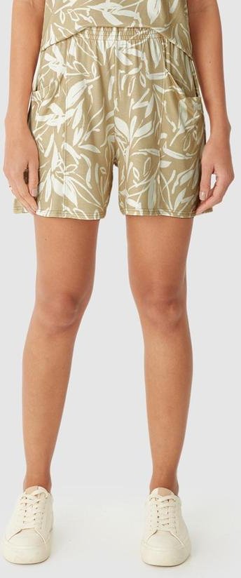 Imagem principal Shorts Alfaiaria Tropical em Moletinho Bege Malwee Malwee