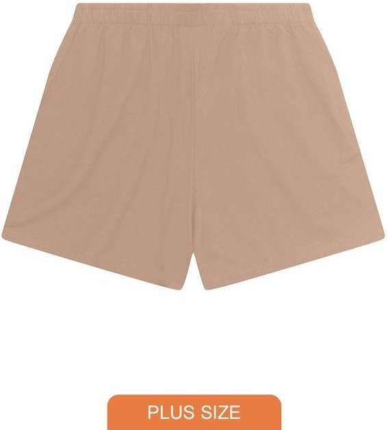 Imagem principal Shorts Feminino Plus Size com Bolsos Marrom Secret Glam Secret Glam