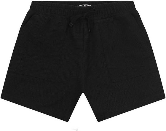 Shorts Juvenil Feminino em Moletinho Preto