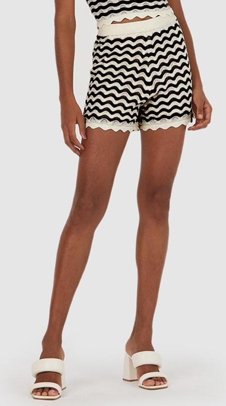 Imagem principal Shorts Tricô Feminino Preto Malwee Malwee