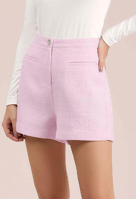 Shorts Tweed Rosa
