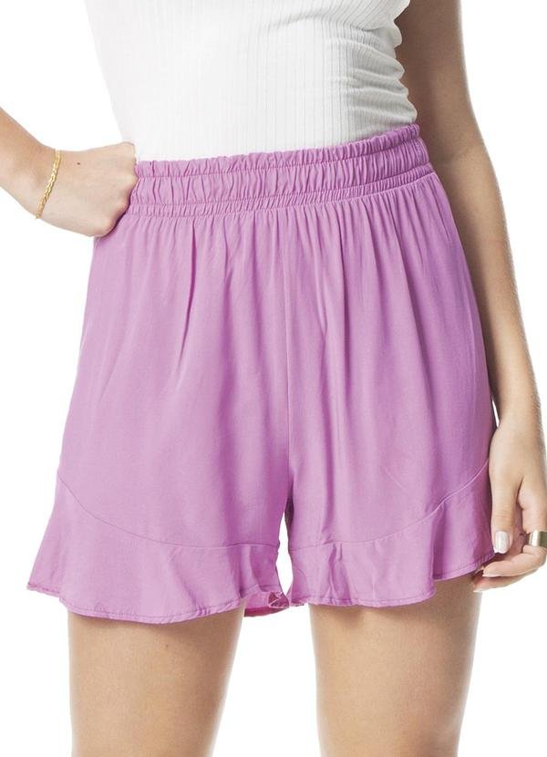 Imagem principal Shorts Feminino Viscose Rovitex Roxo Rovitex