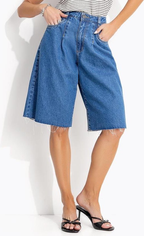 Jorts Jeans Médio Claro