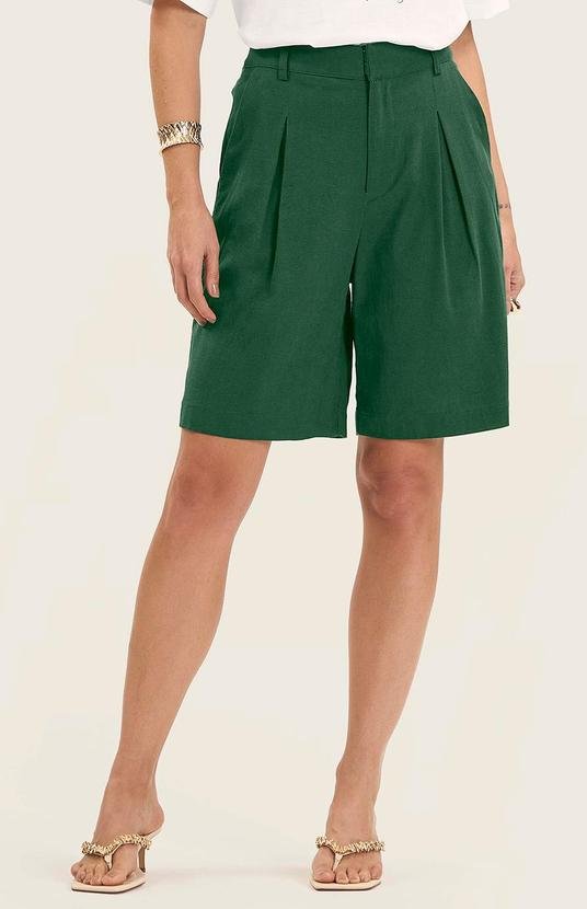 Imagem principal Bermuda Feminina em Linho com Bolsos Verde Endless Endless