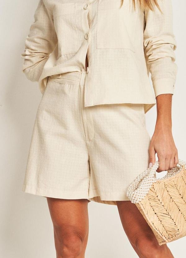 Shorts em Plano New Grid Branco