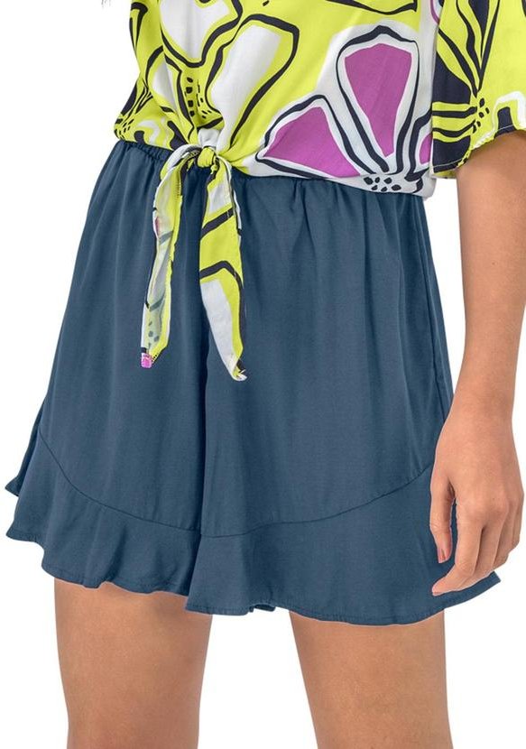 Imagem principal Shorts Feminino Viscose Azul Rovitex Rovitex