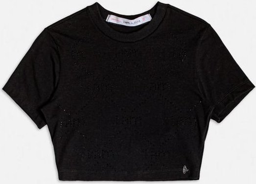 Imagem principal Blusa Baby Tee Preta com Strass Preto Authoria Authoria