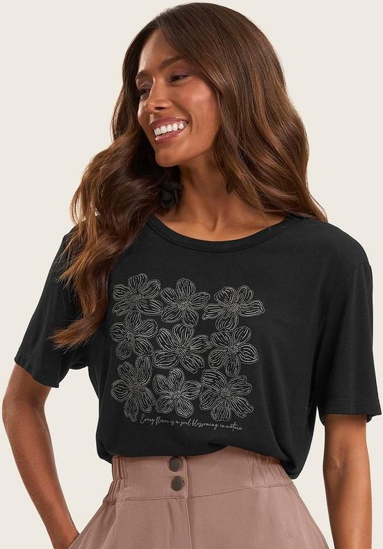 Blusa Feminina em Visco Tricot Preto