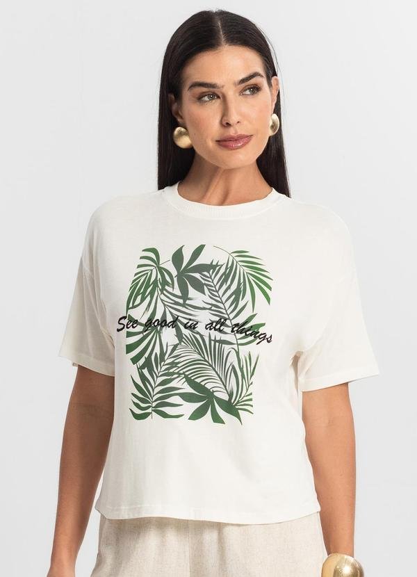 Imagem principal Blusa Feminina Manga Curta Bege Endless Endless