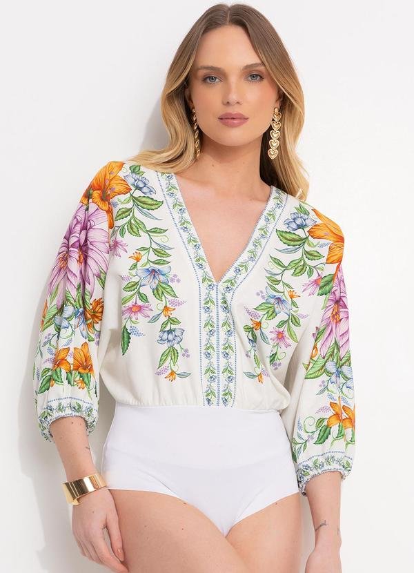 Imagem principal Body em Viscolinho Off White FARM FARM