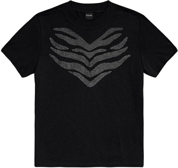 Camiseta Feminina Animal Print Preto