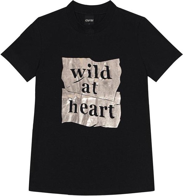 Camiseta Feminina Slim Wild At Heart Preto