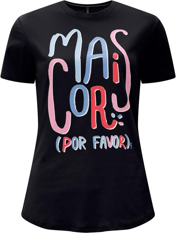 Imagem principal Camiseta Slim D em Meia Malha Penteada Preto Lunender Lunender