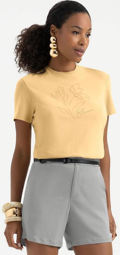 Imagem principal T-Shirt em Algodão Amarelo Claro Cativa Cativa