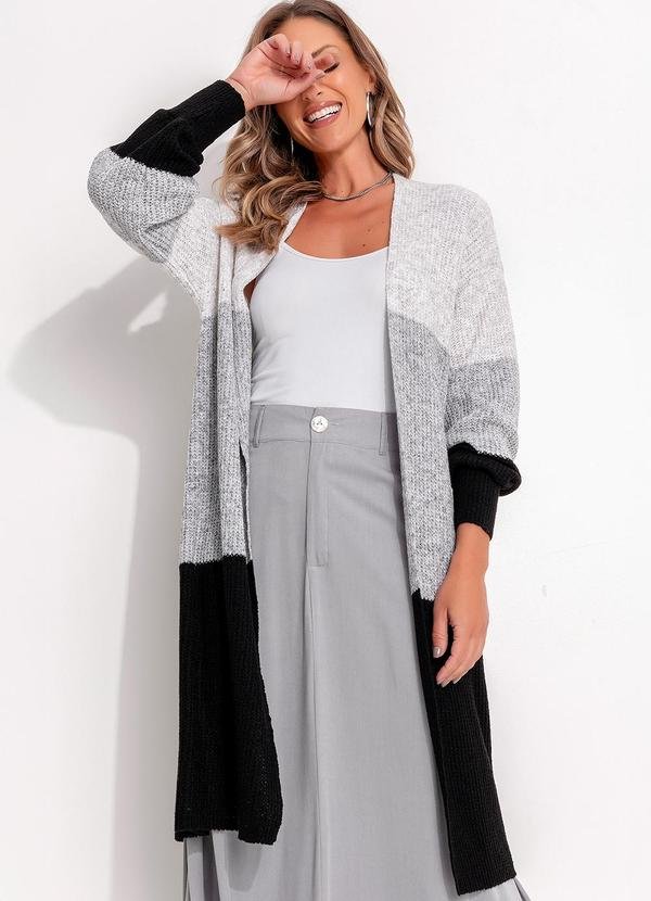 Imagem principal Cardigan Preto em Tricô Quintess Quintess