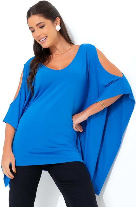 Imagem principal Blusa Manga 3/4 Morcego Azul bonprix bonprix