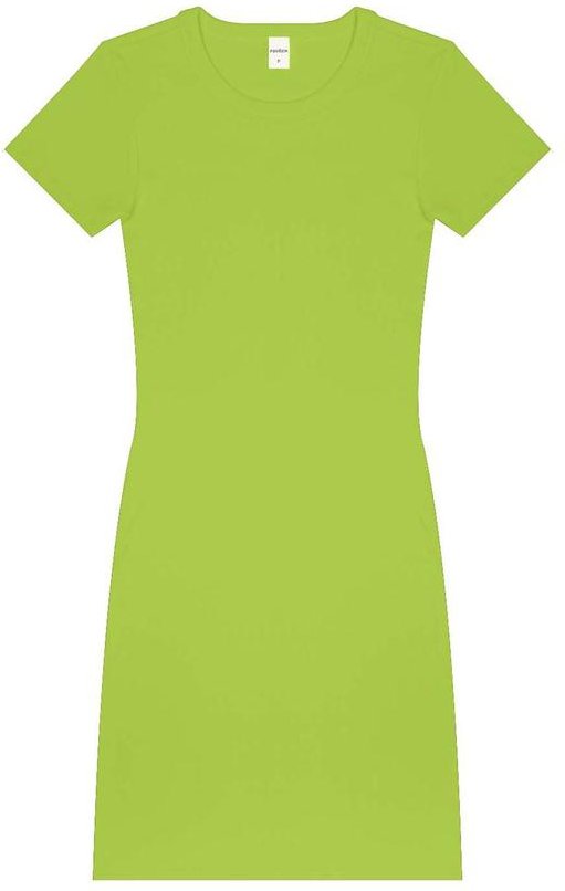 Vestido Acinturado em Ribana Canelada Verde