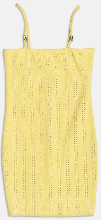 Imagem principal Vestido com Litras de Strass Amarelo Authoria Authoria