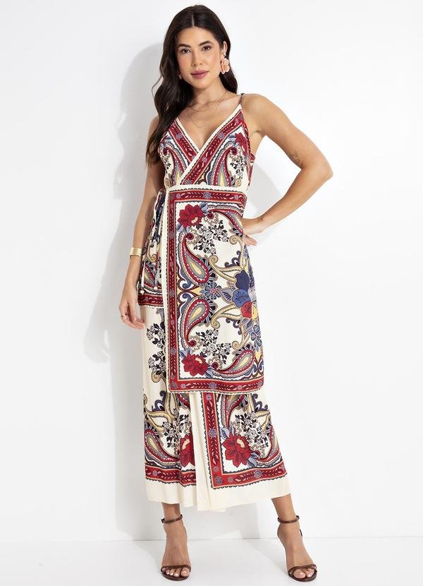 Imagem principal Vestido Cropped Lenço Borboleta Retro Bege FARM FARM