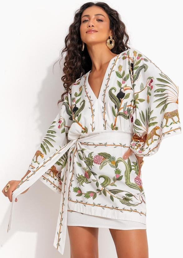 Imagem principal Vestido Curto Floresta Doce Off White FARM FARM