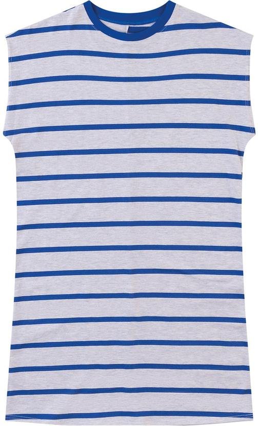 Imagem principal Vestido Curto Muscle Listrado Azul Malwee Malwee