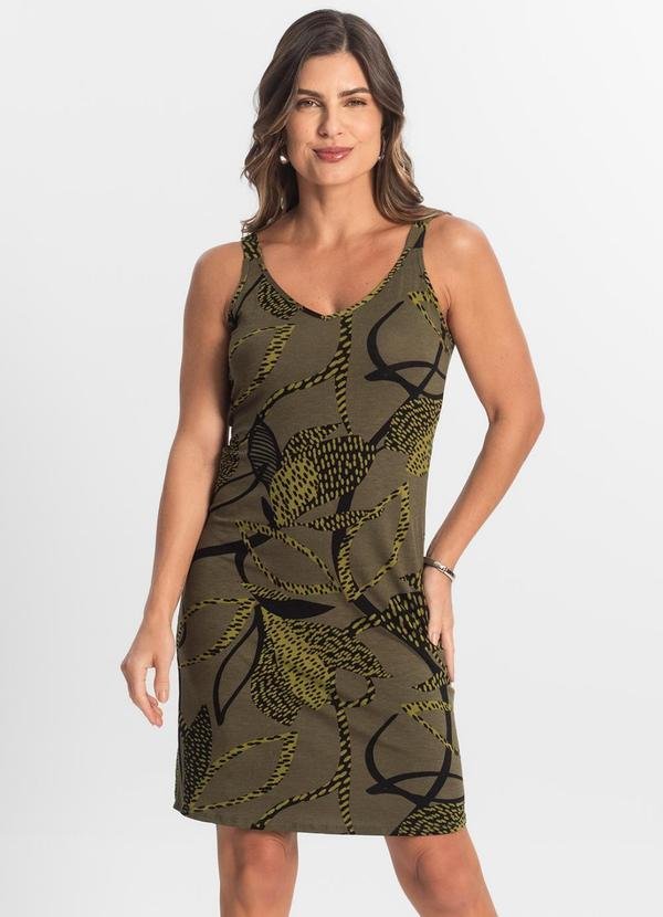 Vestido Estampado Verde