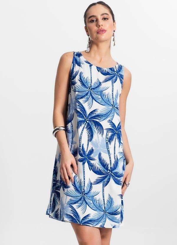 Imagem principal Vestido Feminino Curto de Viscose Azul Select Select