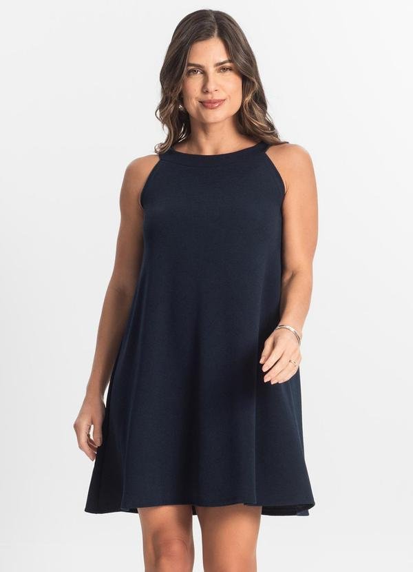 Imagem principal Vestido Feminino Curto em Liganete Azul Rovitex Rovitex