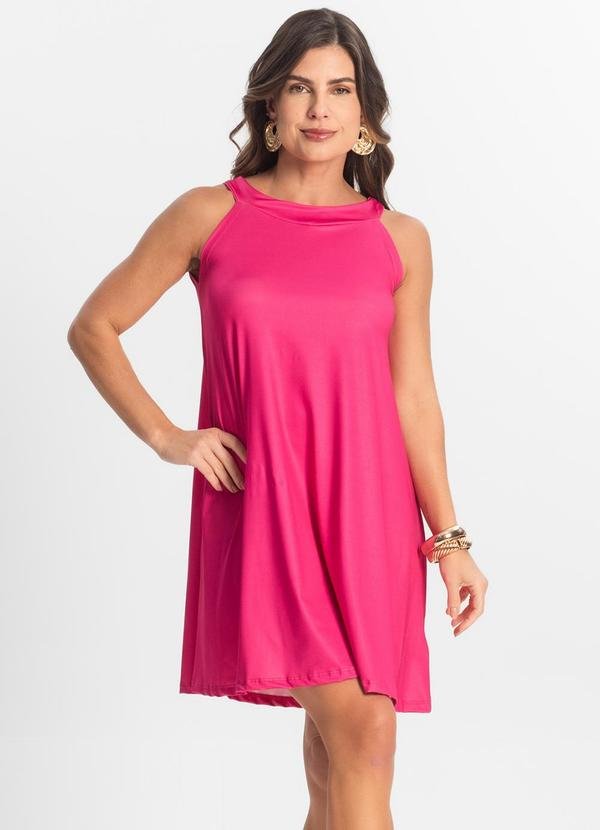 Imagem principal Vestido Feminino Curto em Liganete Rosa Rovitex Rovitex