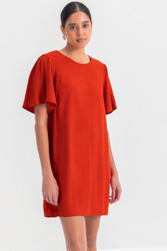 Imagem principal Vestido Feminino em Viscose Laranja Essendi Essendi