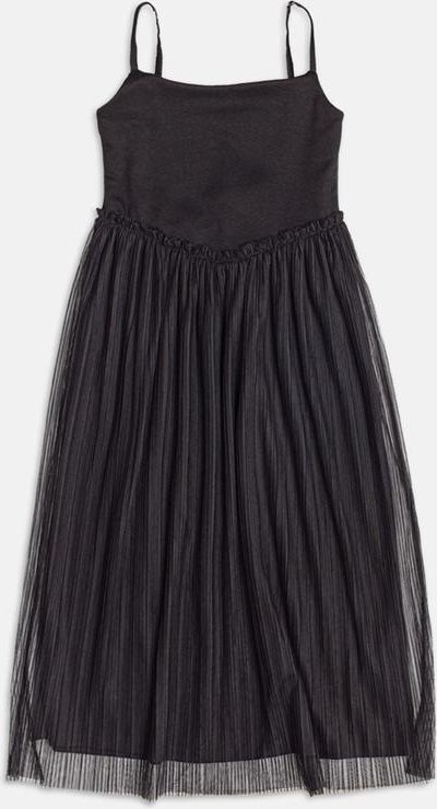 Vestido Midi de Tule Preto