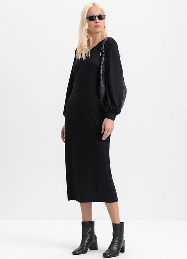 Imagem principal Vestido Mini Feminino em Ponto Roma Preto Essendi Essendi