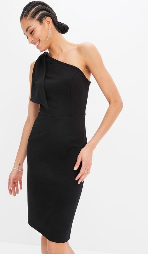 Imagem principal Vestido Preto em Malha Crepe bonprix bonprix