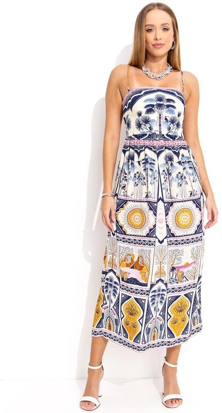 Vestido Cropped Chapada dos Veadeiros Bege