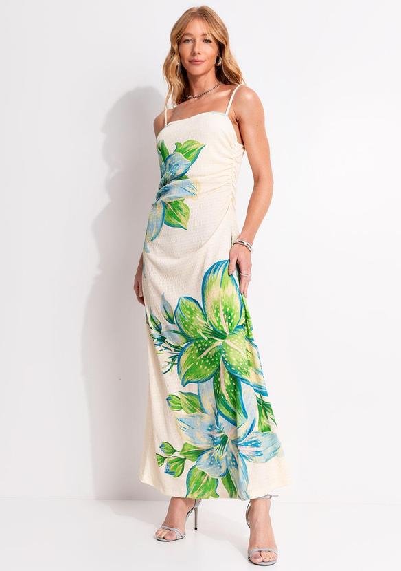 Imagem principal Vestido Alcinha Lírio Tropical Bege FARM FARM