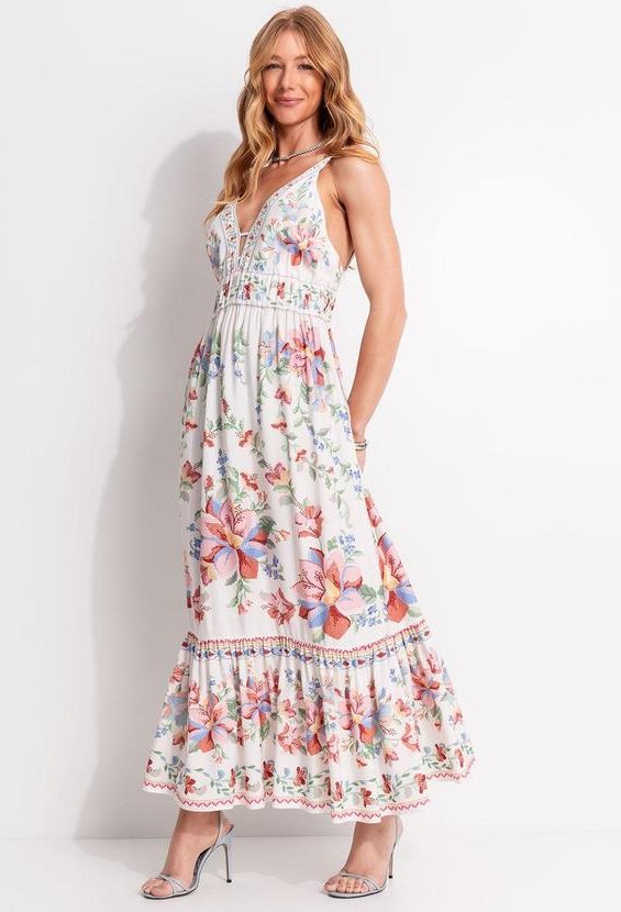 Vestido Cropped Brisa Serena Bege