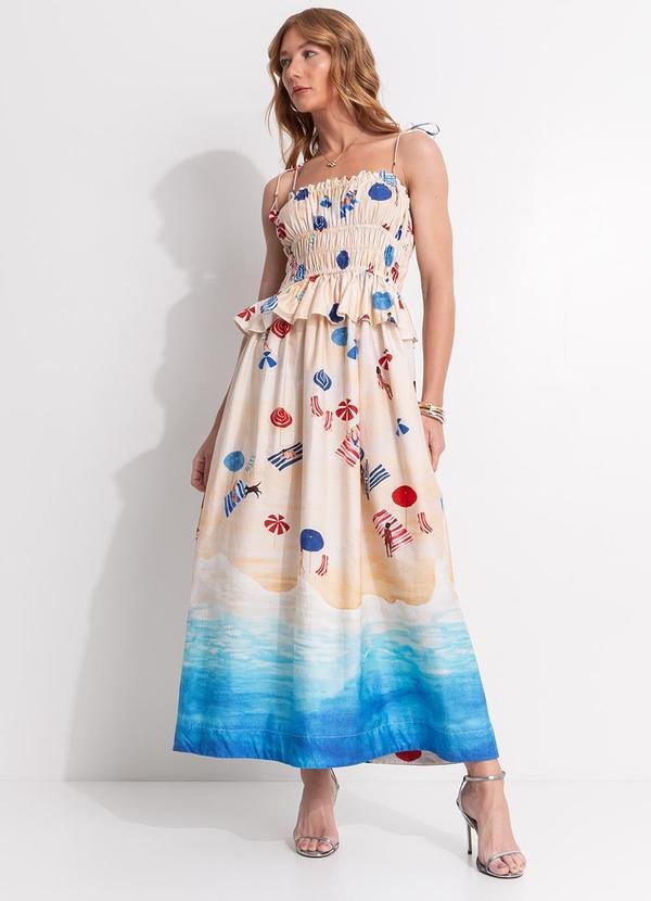 Vestido Cropped Praia do Poá Bege