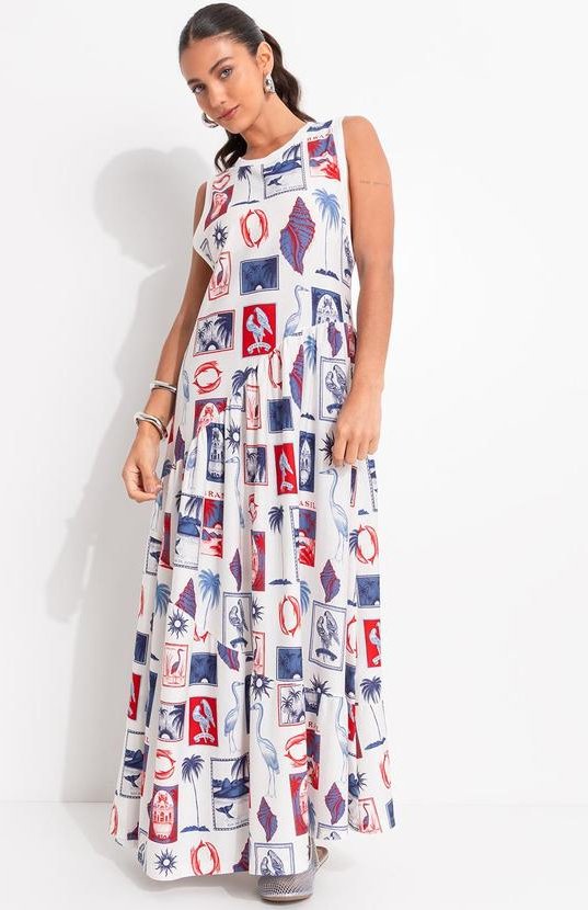 Imagem principal Vestido Cropped Tropical Vintage Off White FARM FARM