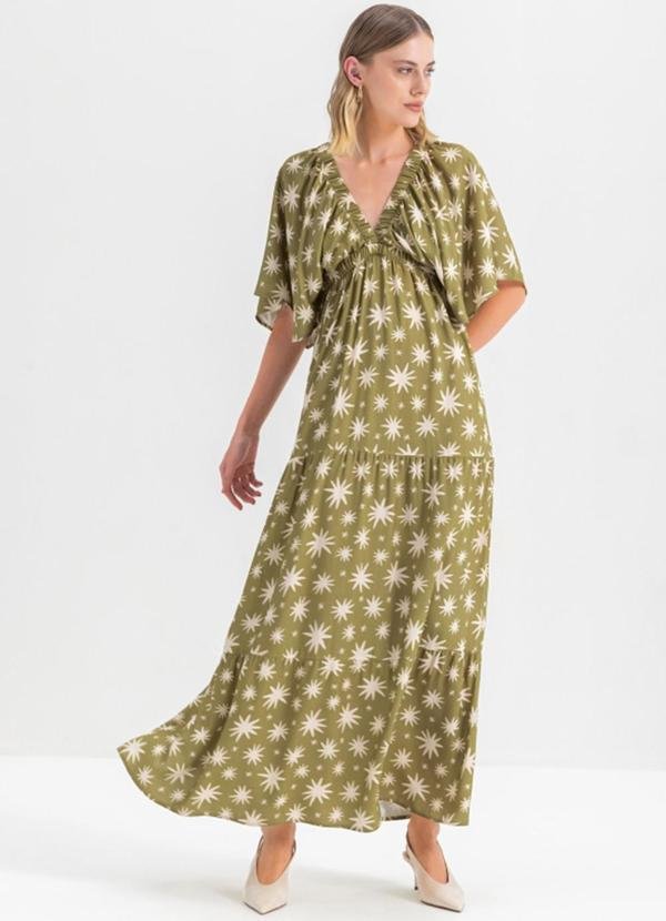 Imagem principal Vestido Feminino em Viscose Verde Essendi Essendi