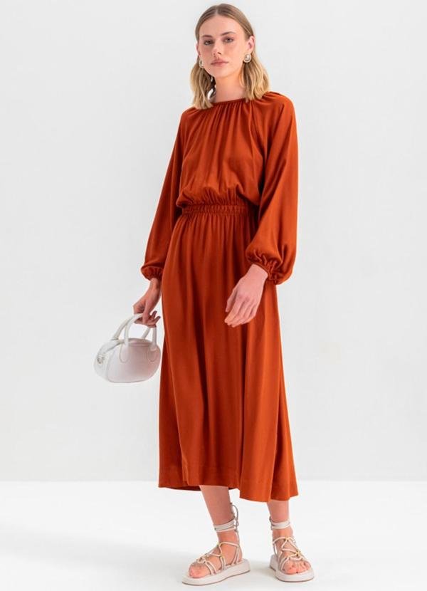 Imagem principal Vestido Feminino Viscose Marrom Essendi Essendi