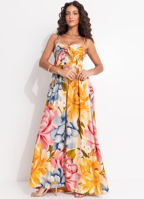 Vestido Floral Rebeca Amarelo