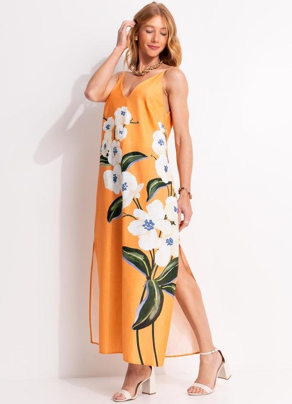 Imagem principal Vestido Longo Alcinha Buquê Laranja FARM FARM